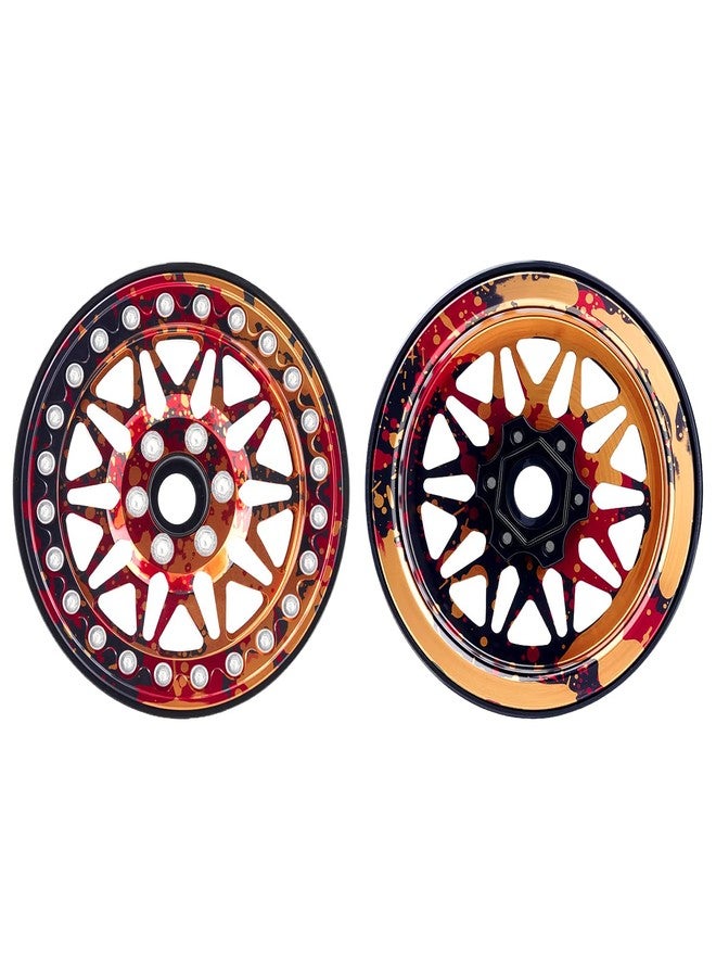 TCRC 4PCS Splash Anodizing Aluminum 2.2 Inch Beadlock Wheels Hubs for Axial SCX10 Wraith RR10 YETI TRX4 VS4-10 Redcat Gen8 D90 1/10 RC Crawler Car Upgrades - Image 3